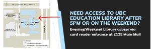 Evening/Weekend Library access update